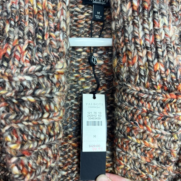 SOLD!! Talbots women’s NWT Open front Cardigan wool, alpaca blend size medium - Picture 3 of 10